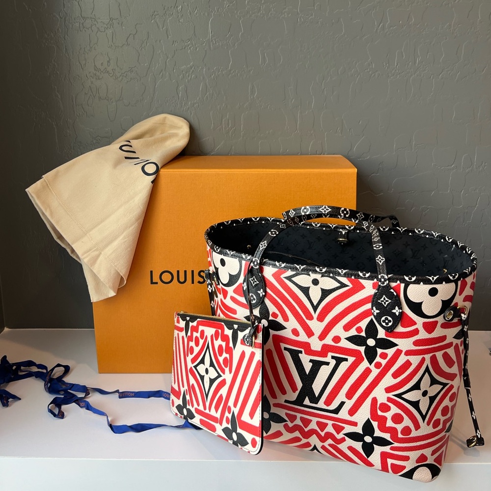 Louis Vuitton Crafty Monogram Coated Canvas Neverfull MM